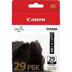 PGI-29 PBK - LUCIA Series Photo Black Ink Cartridge for PIXMA PRO-1 Printer