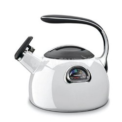 PerfecTemp Porcelain Enameled Teakettle - White