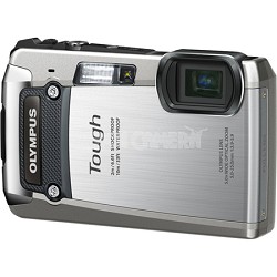 Tough TG-820 iHS 12MP Waterproof Shockproof Freezeproof Digital Camera - Silver