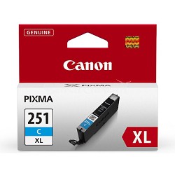 CLI-251 Cyan XL Ink Tank for PIXMA iP7220, MG5420, MG6320 Printers