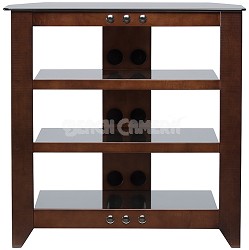NFAV230 - Natural Four Shelf A/V Stand for TVs up to 32" (Mocha Finish)