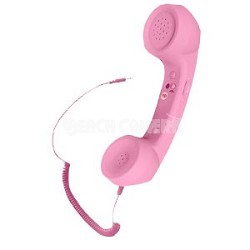 Retro Style Handset for iPhone, iPad, Android Phones - Pink