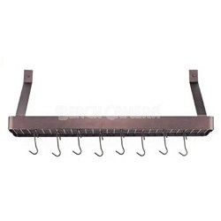 Chef's Classic 36-Inch Rectangular Wall-Mount Bookshelf Rack, Oil-Rubbed Bronze