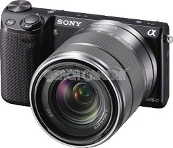 NEX-5RK/B Compact Interchangeable Lens Digital 18-55 Lens (Black) - OPEN BOX