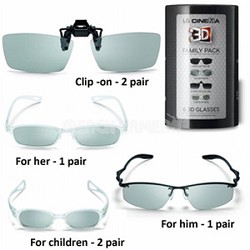 AG-F216 3D Glasses - Family Pack