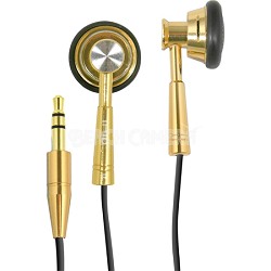 Gold Noise Reduction Effect Extra Bass Stereo Earphones