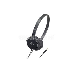 ATHES55BK On-Ear Headphones, Black