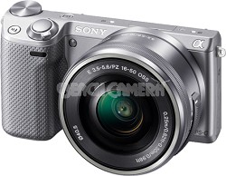 NEX-5RL/S Compact Interchangeable Lens Digital Camera with 16-50 Lens (Silver)