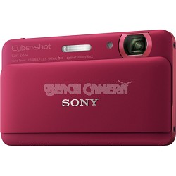 Cyber-shot DSC-TX55 Red Slim Digital Camera w/ 3.3" OLED Touchscreen - OPEN BOX