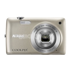 COOLPIX S4300 16MP 3-inch Touch Screen Digital Camera - Silver