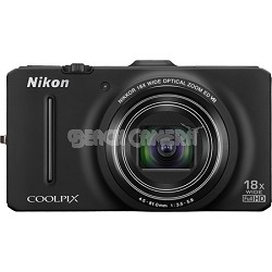 COOLPIX S9300 16MP 18x Opt Zoom 3.0 LCD Digital Camera - Black