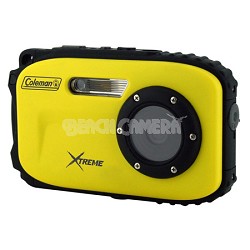 Xtreme C5WP 12MP 33ft. Waterproof Camera, Anti-Shake, Face Detection (Yellow)