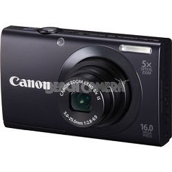 PowerShot A3400 IS 16MP Black Digital Camera 5x Optical Zoom 3 inch Touch Panel