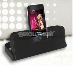 Fold-Up Portable Speaker System For iPod and iPhone (Black)