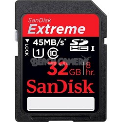 32 GB Extreme HD Video Secure Digital Memory Card 45MB/s  {Class10)