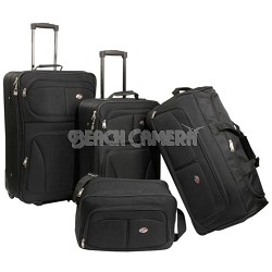Fieldbrook Four-Piece Luggage Set (Black)