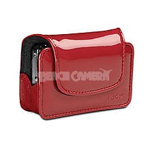 Chic Patent Leatherette Camera Case - Red