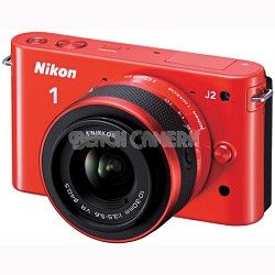 1 J2 SLR Orange Digital Camera w/ 10-30mm VR Lens (27577)