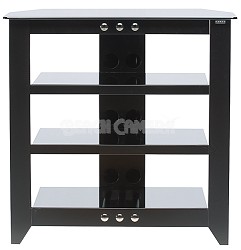 NFAV230 - Natural Four Shelf A/V Stand for TVs up to 32" (Black Finish)