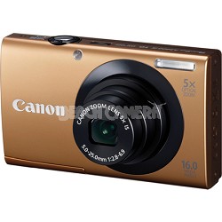 PowerShot A3400 IS 16MP Gold Digital Camera 5x Optical Zoom 3 inch Touch Panel