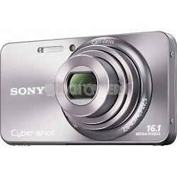 Cyber-shot DSC-W570 16MP Silver Digital Camera - OPEN BOX