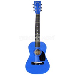 LAPKMBL 30" Student Acoustic/Electric Guitar Package - Metallic Blue