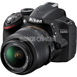D3200 DX-format Digital SLR Kit w/ 18-55mm DX VR Zoom Lens (Black)