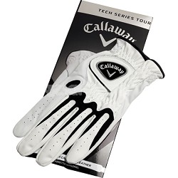 Tech Series Synthetic Leather Cadet Tour White Golf Gloves - Medium 5310030