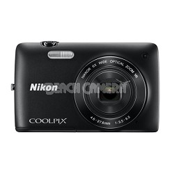 COOLPIX S4300 16MP 3-inch Touch Screen Digital Camera - Black