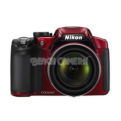 COOLPIX P510 16.1MP 42x Opt Zoom 3.0 LCD Digital Camera - Red