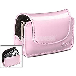 Chic Patent Leatherette Camera Case - Pink