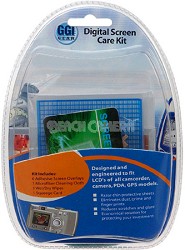 Digital Screen Care Kit (includes; Screen overlays, Clean Cloth, Wet/Dry wipes)
