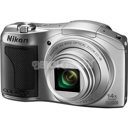 COOLPIX L610 16MP 3.0-inch LCD Silver Digital Camera