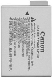 Battery Pack LP-E8 For EOS Rebel T2i , T3i & T4i