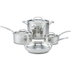 77-7 Chef's Classic Stainless 7-Piece Cookware Set