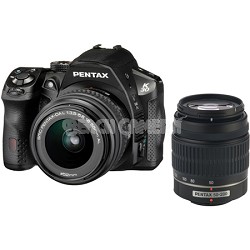 K-30 Black w/ 18-55mm & 50-200mm Lens Rugged Weatherproof Digital SLR Camera Kit
