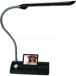 CD358LD 3.5-Inch Desk Lamp Digital Photo Frame (Black)