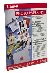 Pro Photo Paper 8.5" X 11" - 15 Sheets