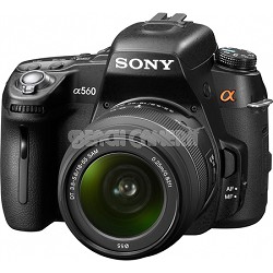 Alpha DSLR-A560 14.2 MP SLR Camera w/ 18-55mm 1080i HD Video - OPEN BOX