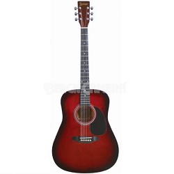 LA125BR Dreadnought Acoustic Guitar - Brownburst