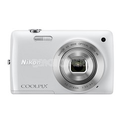COOLPIX S4300 16MP 3-inch Touch Screen Digital Camera - White