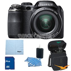 FinePix S4200 24x Optical Zoom 14 MP 3 inch LCD Digital Camera 4 GB Bundle