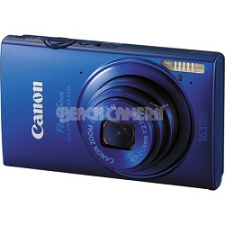 PowerShot ELPH 320 HS 16MP Blue Digital Camera 5x Optical Zoom 3 inch Touch LCD