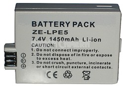 LP-E5 1450mAh Replacement Battery Pack for Canon LP-E5 - for Rebel T1i, XS, XSi