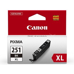 CLI-251 Black XL Ink Tank for PIXMA iP7220, MG5420, MG6320 Printers