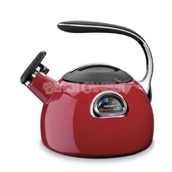 PerfecTemp Porcelain Enameled Teakettle - Red