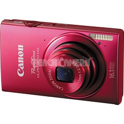 PowerShot ELPH 320 HS 16MP Red Digital Camera 5x Optical Zoom 3 inch Touch LCD
