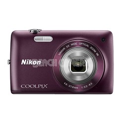 COOLPIX S4300 16MP 3-inch Touch Screen Digital Camera - Purple