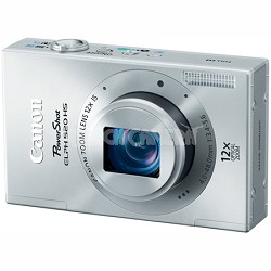 PowerShot ELPH 520 HS Silver 10.1 MP CMOS Digital Camera 12x Optical Zoom