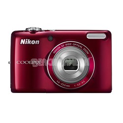 COOLPIX L26 16.1 MP 3.0-inch LCD Digital Camera - Red